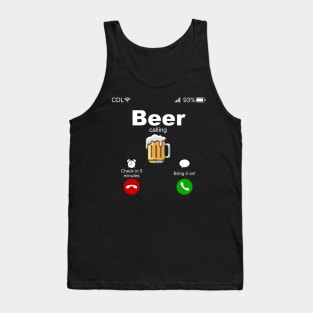 Beer Calling Tank Top